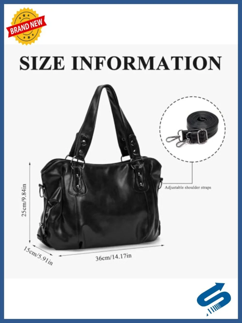 Retro Y2K PU Leather Medium Satchel Tote Crossbody Shoulder Handbag